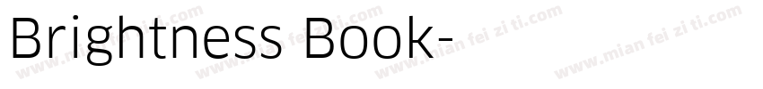 Brightness Book字体转换